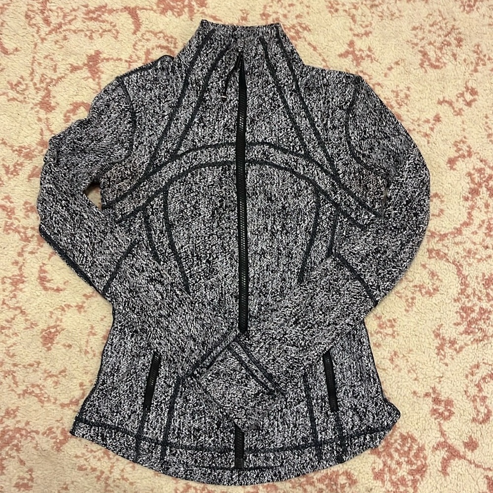 Black and White Full Zip Lululemon